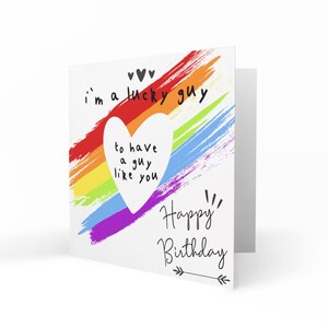 Happy Birthday: I'm a Lucky Guy to Have A Guy Like You