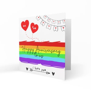 LGBTQ+ Cards | Happy Anniversary To Us