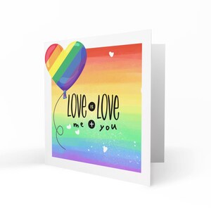 LGBTQ+ Cards | Love is Love: Me and You