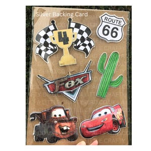 Car Themed Cake Charm / Topper Set image 7