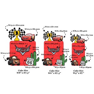 Car Themed Cake Charm / Topper Set image 2