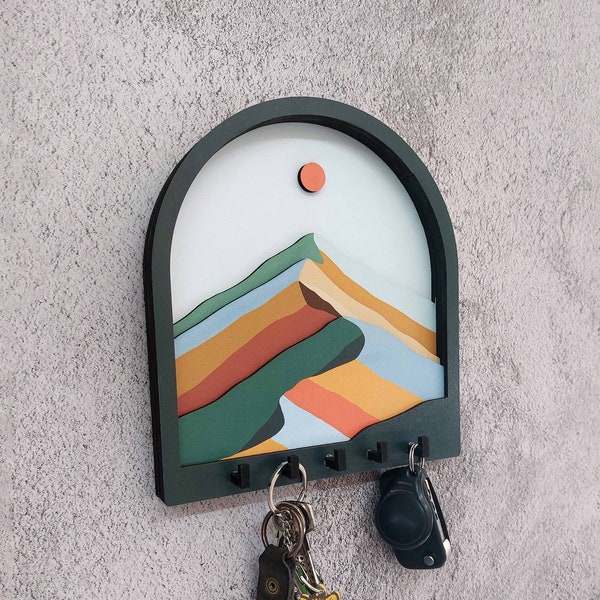 Modern Key Rack - Etsy