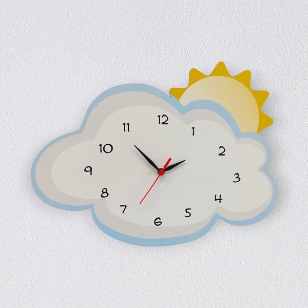 Children Wall Clock Etsy