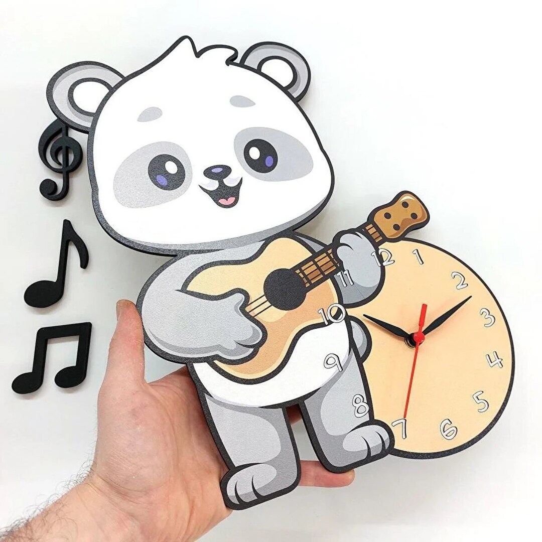 Cartoon Koala Wall Clock Cute Koala Wall Clock Kid's Etsy