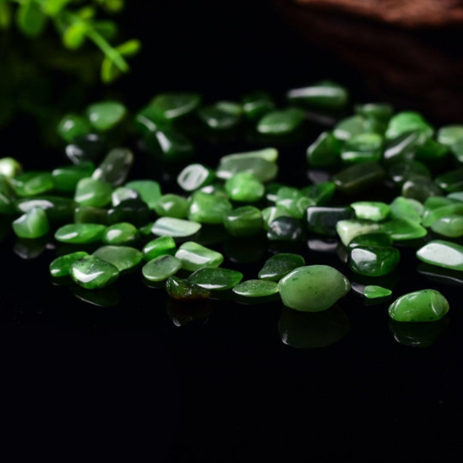1kg AAA Grade Stunning Green jade chips wholesale price Etsy