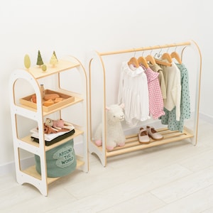 Montessori Furniture, Custom Nursery Furniture, Custom Wardrobe, Nursery Shelves, Baby Gift, Montessori Toddler Wooden Storage