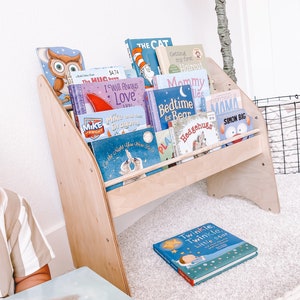 Toddler Booshelf, Kids Furniture, Montessori Bookcase, Montessori Furniture, Kids Bookcase, Nursery Bookshelf, Montessori Kids Bookshelf