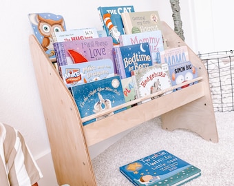 Toddler Booshelf, Kids Furniture, Montessori Bookcase, Montessori Furniture, Kids Bookcase, Nursery Bookshelf, Montessori Kids Bookshelf