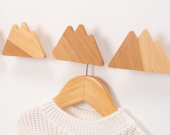 Cute Baby Hooks, Kids Coat Rack, Girl Room, Wooden Wall Hooks, Crown Shape Hooks, Kids Bedroom Decor, Kids Wall Hooks, Baby Hangers