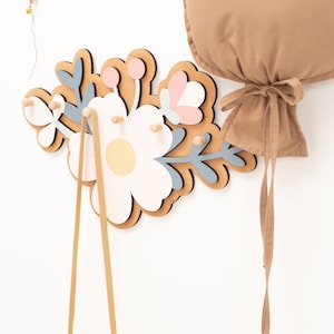Flower Wall Hooks, Kids Hanging Hook, Kids Coat Rack, Baby Girl Coat Hook, Nursery Shelf with Hooks, Kids Small Hooks Rack, Nursery Decor