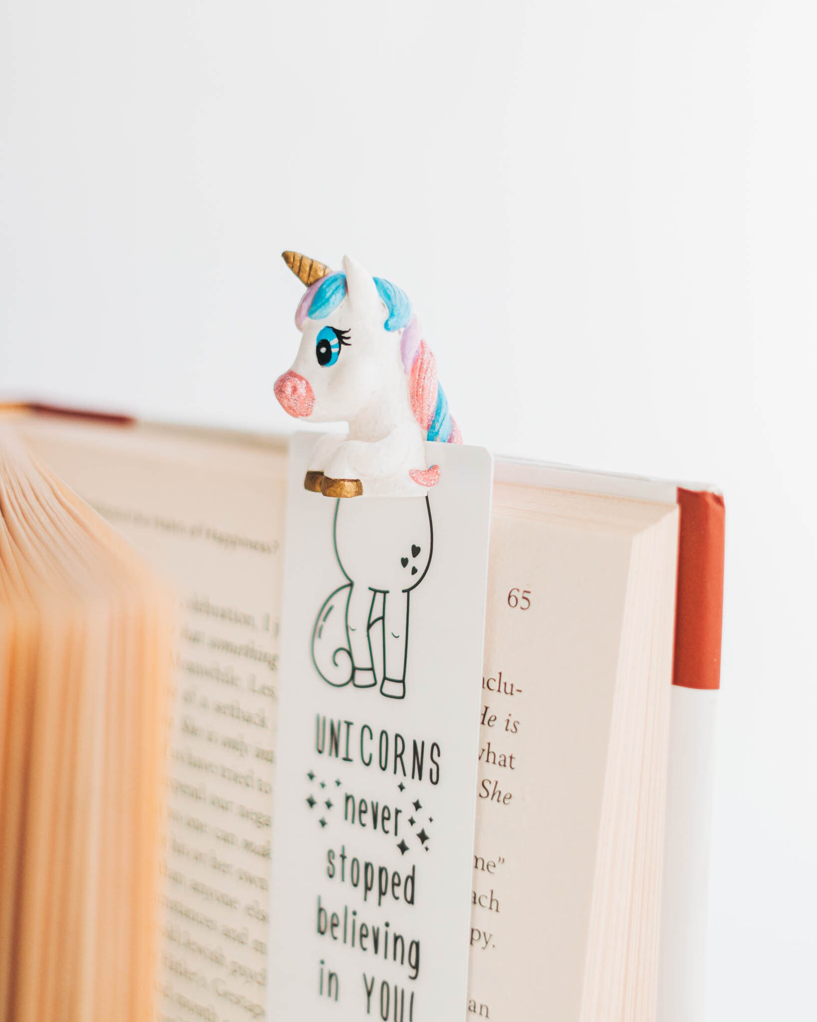 Unicorn Bookmark Gift for Kids Cute Unique Book mark for Teen Etsy