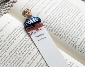 Boris Johnson Bookmark | Book Accessories | Writer Gift | Quote Bookmark | Literature Gift | Gifts for Readers | Unique Gift for Him, Her