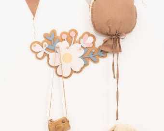 Decoratieve muurhaken, kinderkapstok, houten haken voor kinderen, kraamcadeau, houten kinderhaken, speelse haken, montessorispeelkamer