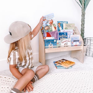 Kids Bookcase, Nursery Bookshelf, Kids Furniture, Montessori Furniture, Montessori Bookcase, Montessori Kids Bookshelf