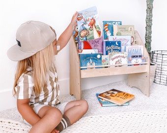 Kids Bookcase, Nursery Bookshelf, Kids Furniture, Montessori Furniture, Montessori Bookcase, Montessori Kids Bookshelf