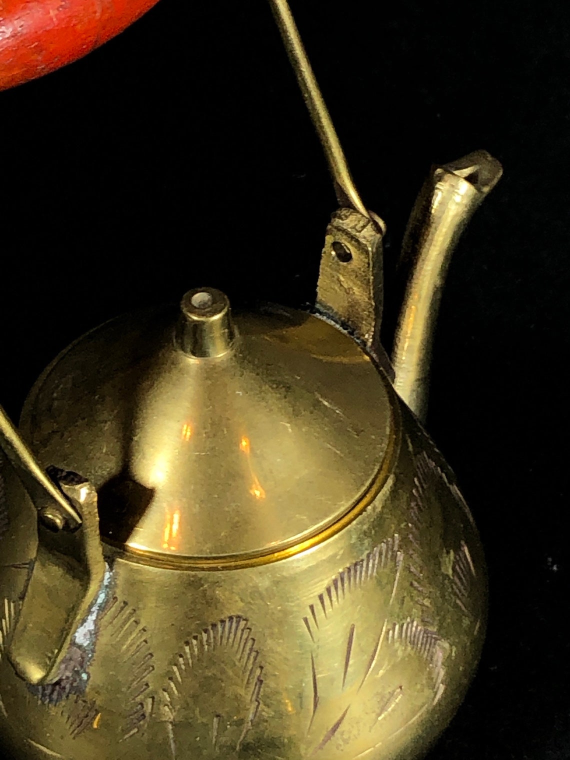 Brass Teapot Etsy