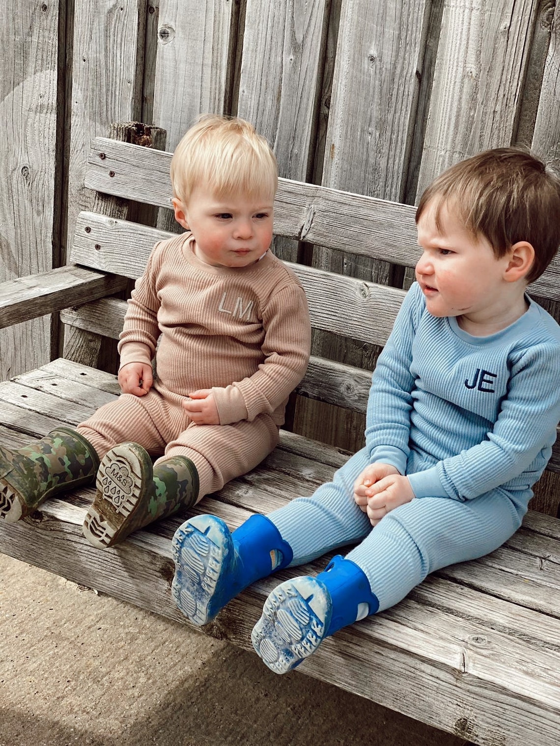 Personalised ribbed lounge wear set Personalised loungewear | Etsy