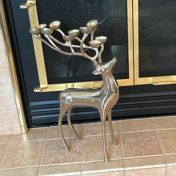 Reindeer Candelabra Etsy