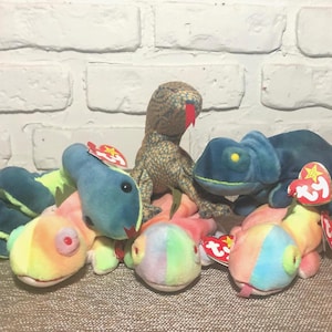Vtg. Bonnet « Reptile » Babies TY 1997-1999