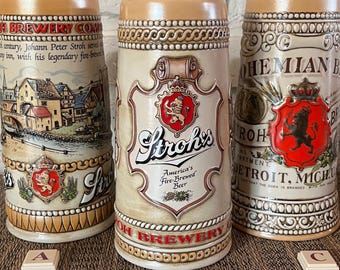 Vintage Stroh's Beer WORKING Lighted Sign - Etsy