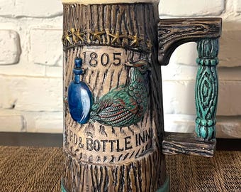 Vtg. 1805 Bird & Bottle Inn Beer Stein