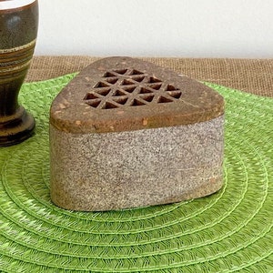 Vtg. Soapstone Incense Burner