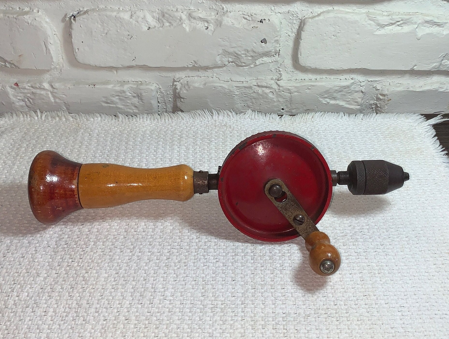 Vintage STANLEY No. 1221 Hand Drill - Made in USA