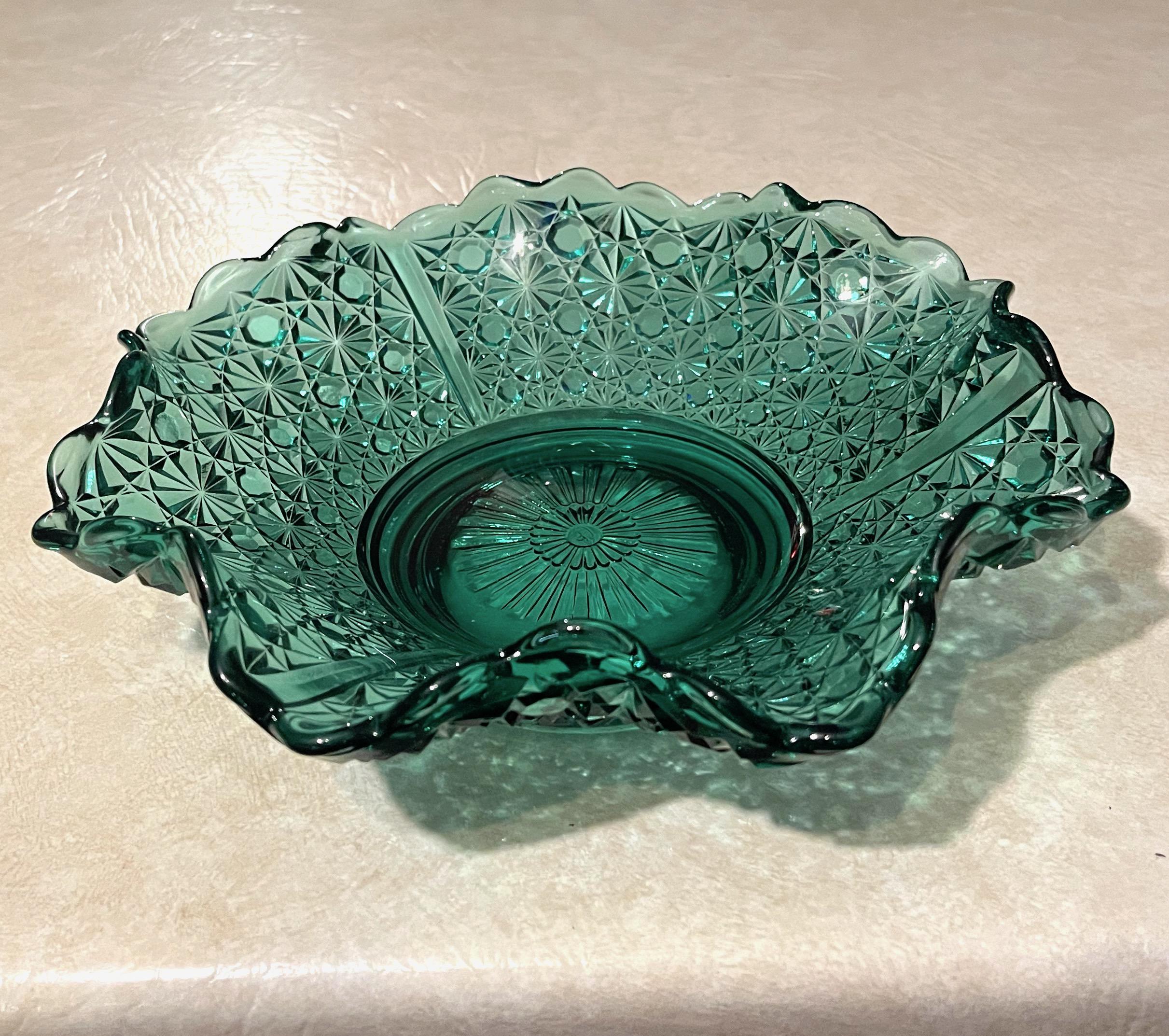 Fenton Daisy and Button Bowl - Etsy