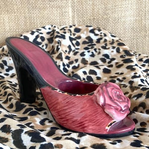Vtg. Ladies High Heel Shoe Figurine/Planter