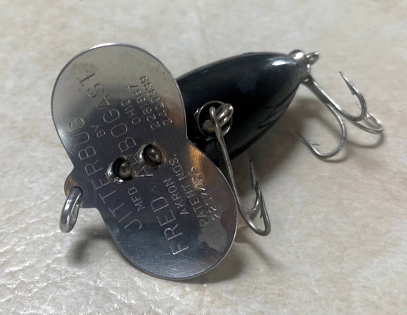 Vtg. Hula Hopper Fishing Lure, Black & White - Etsy