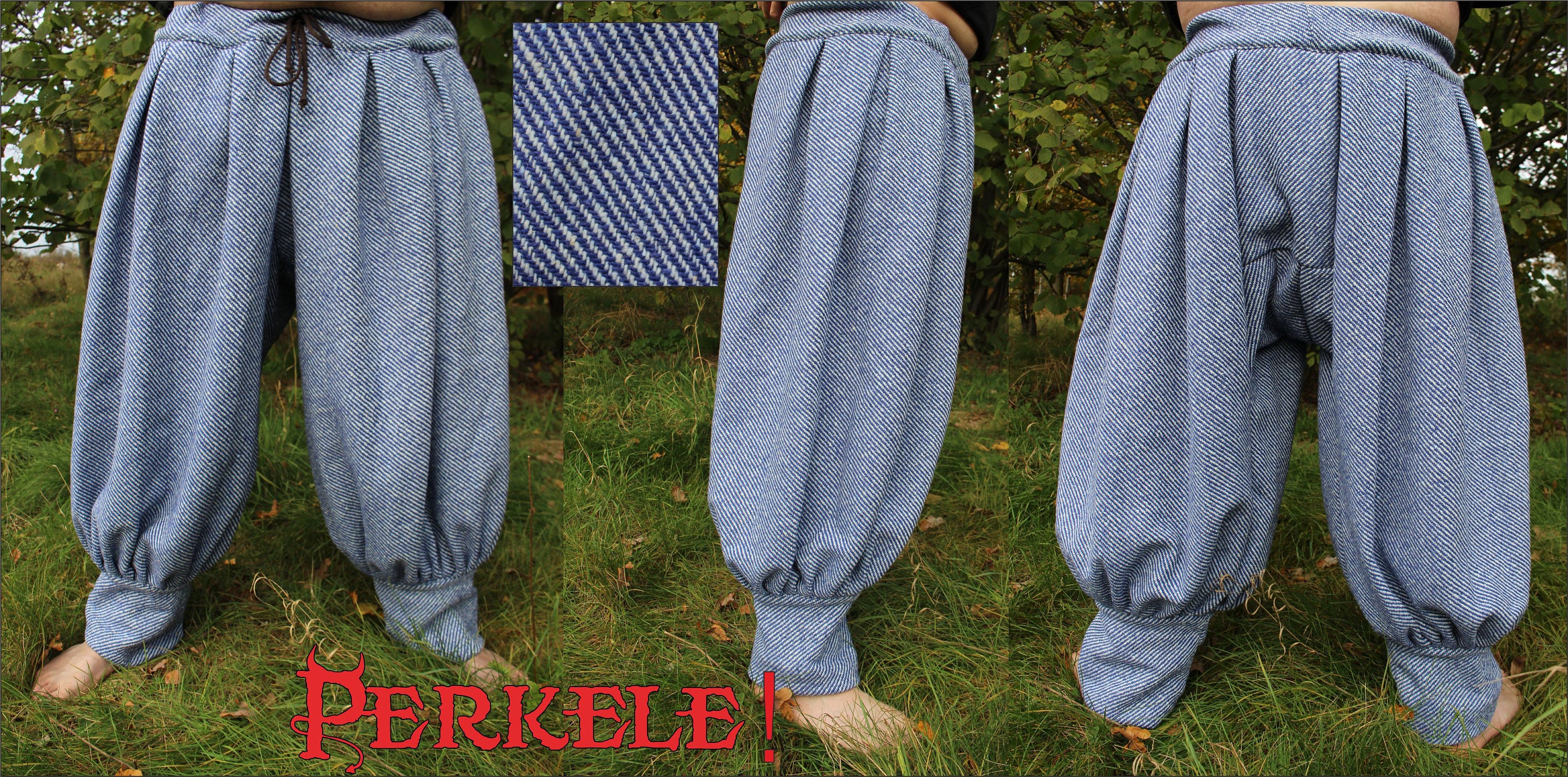 Woolen viking trousers pants viking clothes Hedeby baggy Etsy