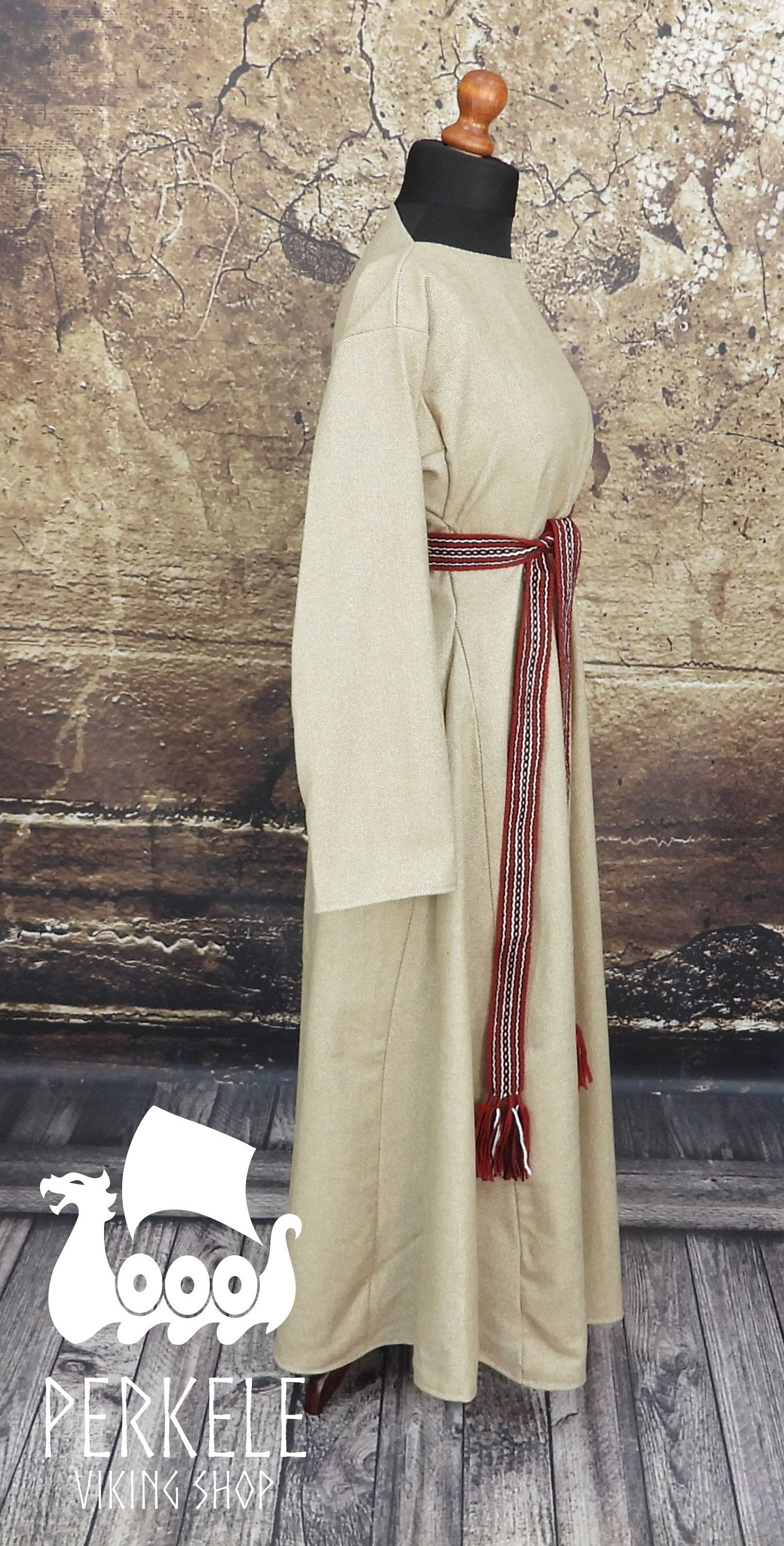 100 Wool Viking Dress Machinesewn Early Medieval Etsy