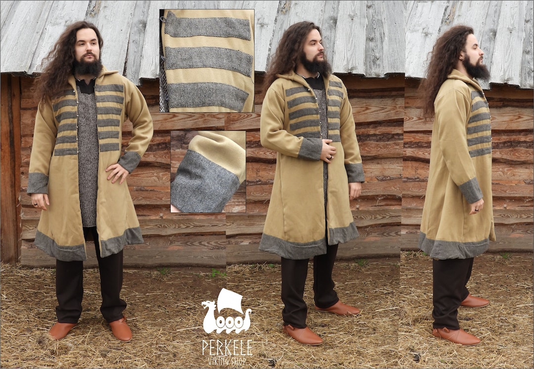 Viking Kaftan Coat Early Medieval Historical Reconstruction - Etsy