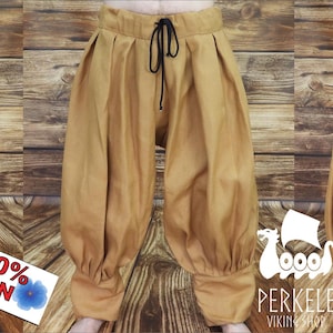 100 % Leinen Wikingerhose, Hose, Wikingerkleidung, Hedeby, Frühmittelalter, Baggy Hose