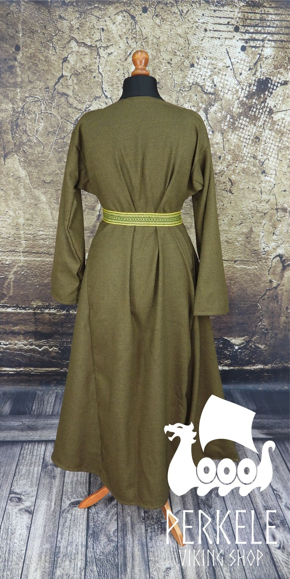 100 Wool Viking Dress Machinesewn Early Medieval Etsy