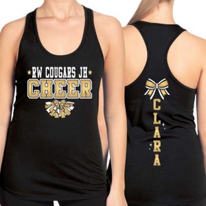 Custom Cheerleading Racerback Tank Top: Personalized Team Design