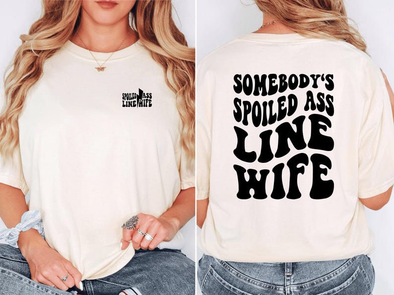 Lineman Wife Comfort Colors Shirt: Oversized Linewife Tee image 3