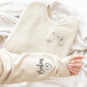 Custom Besties Sweatshirt: Personalized BFF Gift