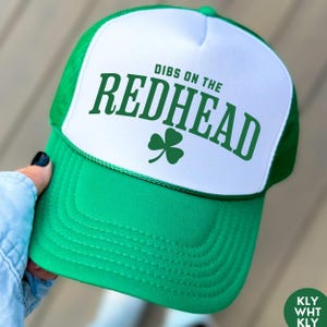 Dibs On The Redhead Shamrock Hat - St Patrick's Day Trucker Hat