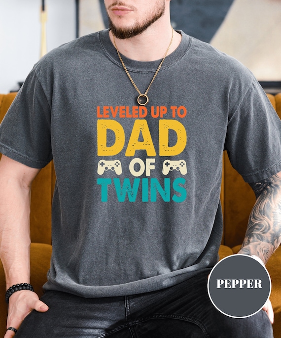 I Leveled Up To Dad Of Twins Gaming Gamer T Shirt I Leveled Up To Dad Of Twins Gaming Gamer T Shirt