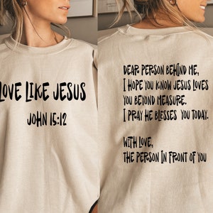 Dear Person Behind Me Hoodie, Christian Oversized Pullover