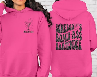 Bartender Hoodie, In My Bartender Era for Women, Fun Bartending Crew Gift