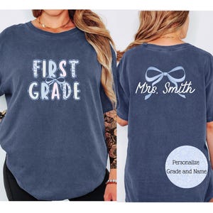 Comfort Colors Custom Teacher Shirt: Personalized Grade School Tee