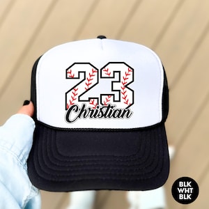Personalized Baseball Mom Trucker Hat: Custom Number Sports Fan Gift