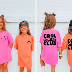 Cool Cousıns Club Shirts, Cousin Crew Kids Shirt, Cousin Crew Toddler T-Shirt, Retro Style Toddler Tee, Natural Color Baby Bodysuit