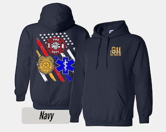 911 Dispatcher Hoodie: First Responder EMS EMT Sweatshirt