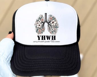 YHWH Christian Trucker Hat: Jesus Is King Apparel