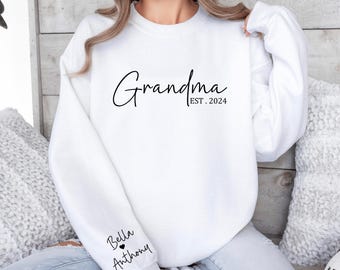 DUDIHOHX The Grandma Code Women Sweatshirt Funny Graphic