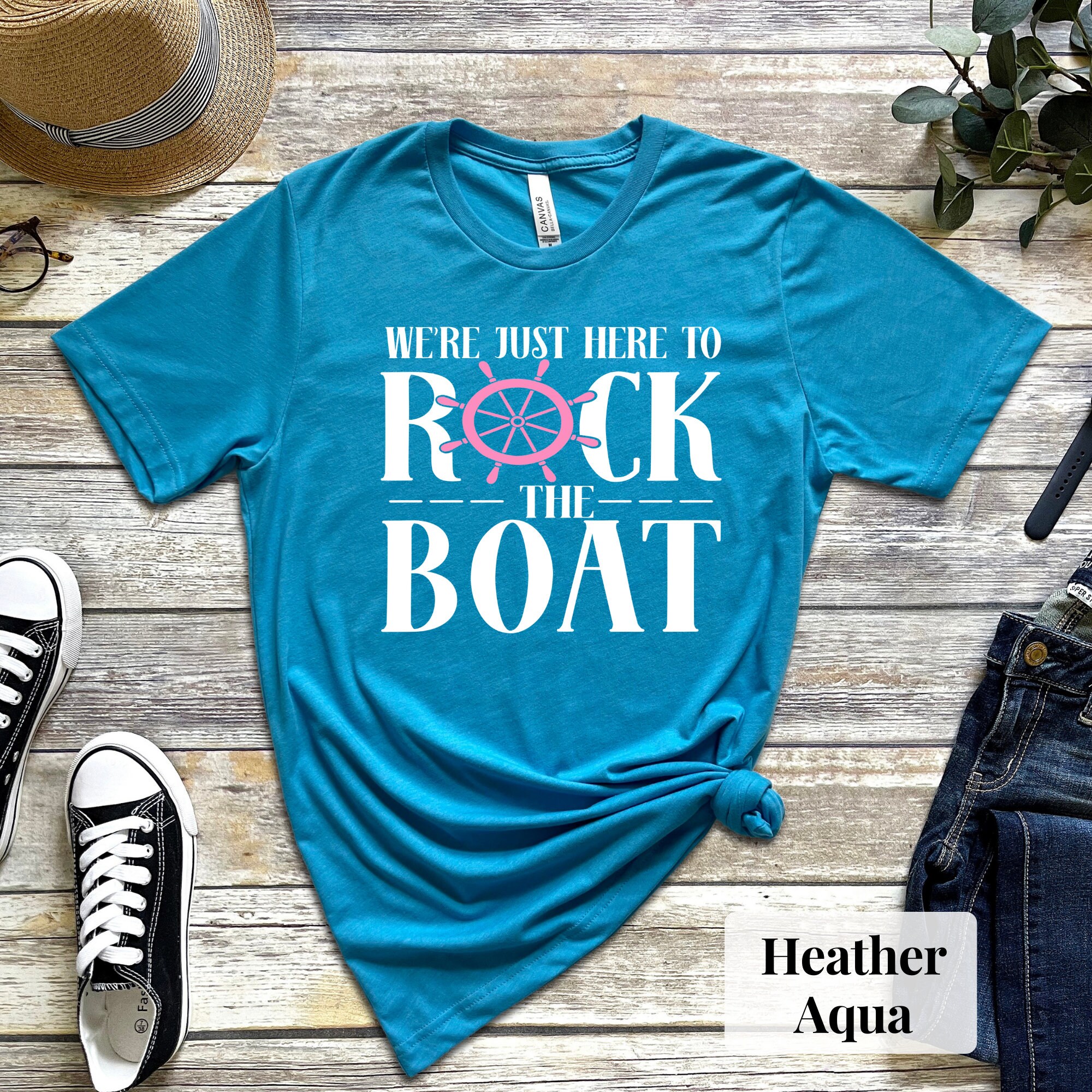 We're Just Here to Rock the Boat Shirt Cruise Shirts | Etsy