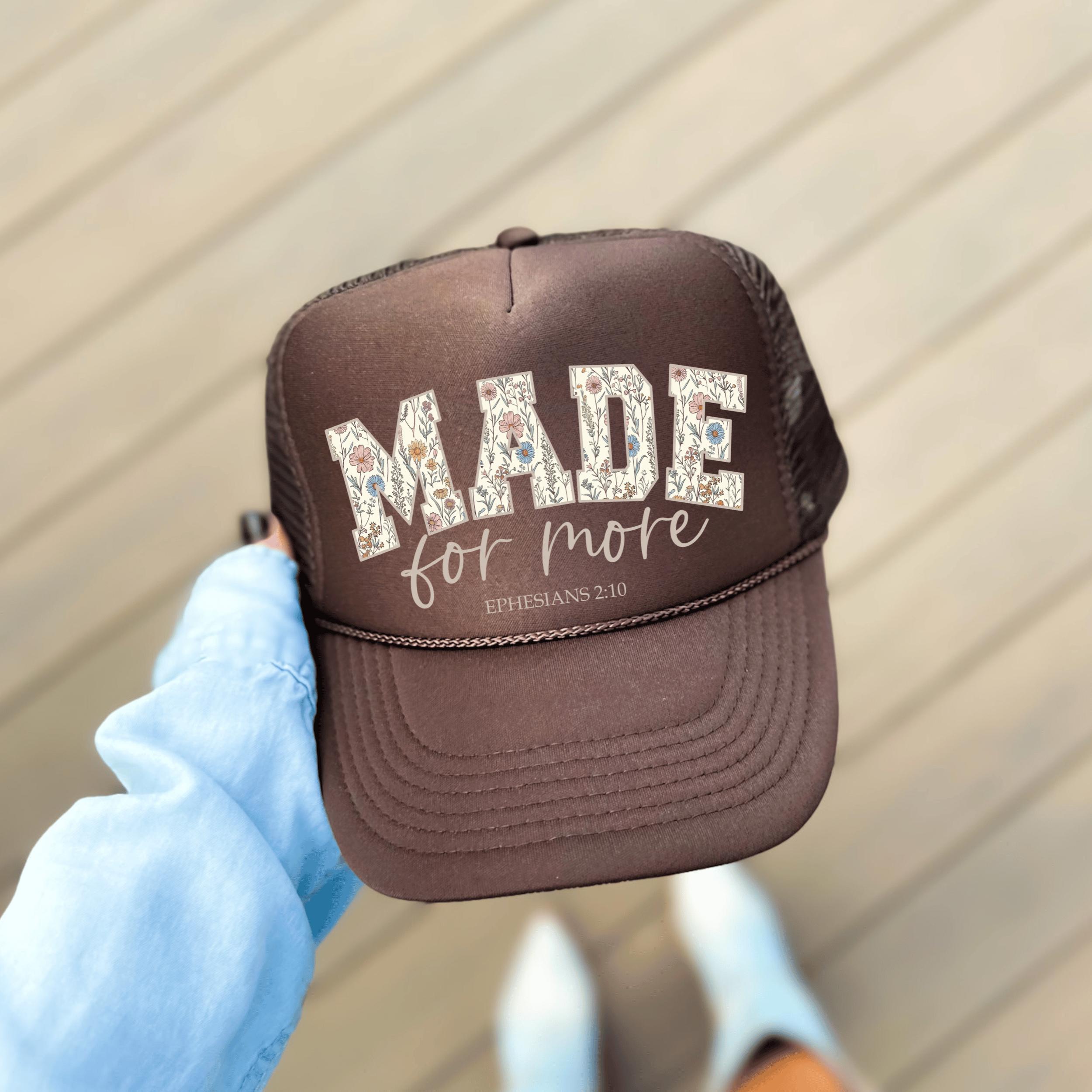 Made for More Trucker Hat: Trendy Christian Hat - Etsy display picture 2